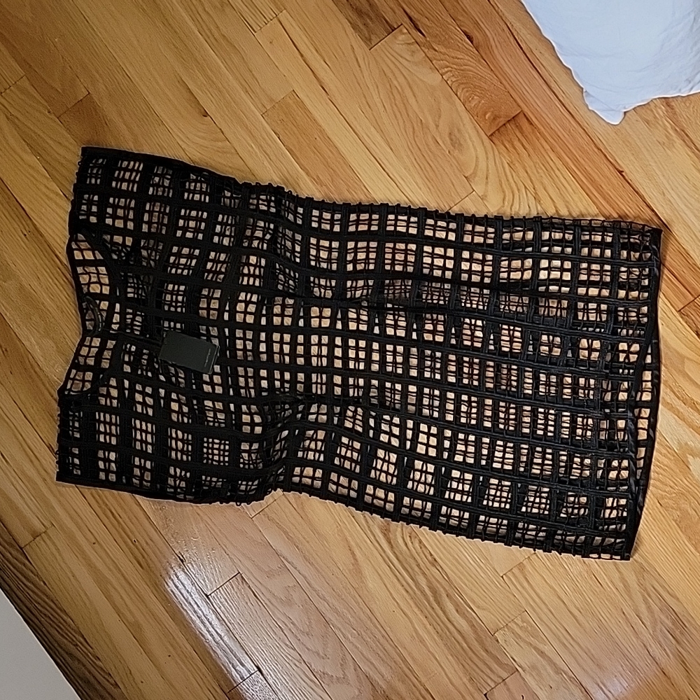 NWT Arthur galan black silk woven sleevless tunic top